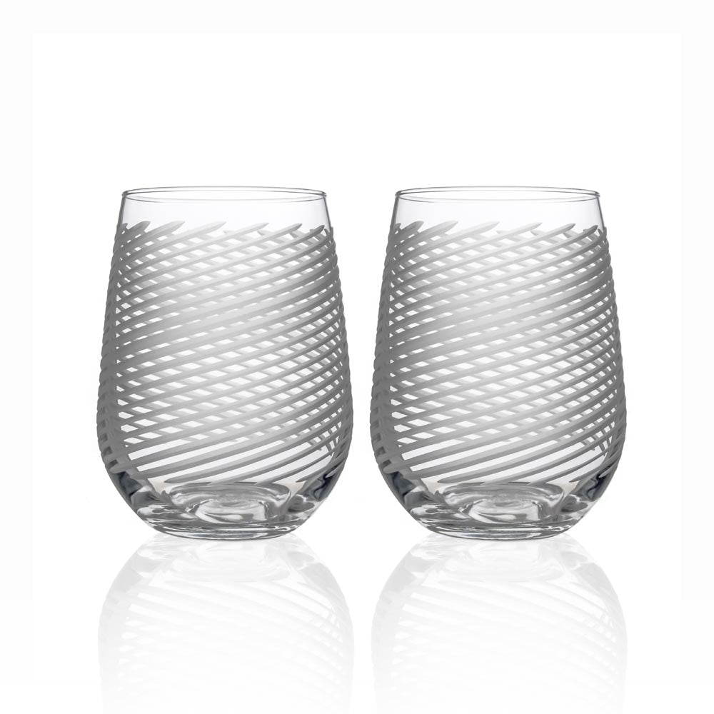 Rolf Glass Cyclone 17oz Stemless Wine Tumbler Glass