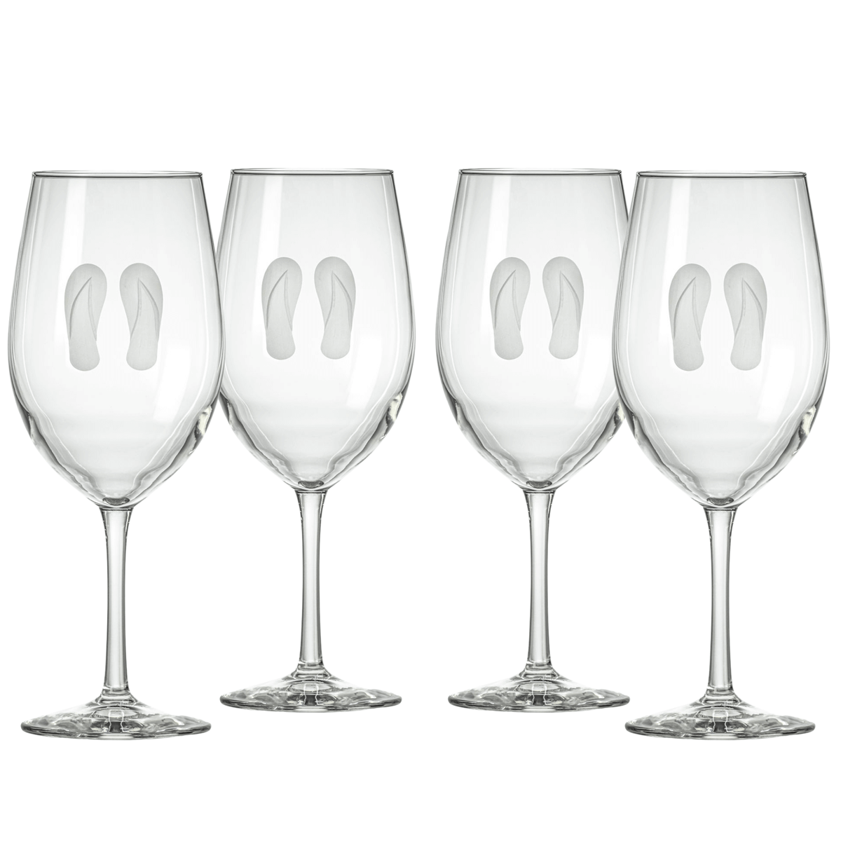 Rolf Glass Flip Flop All Purpose Glass Set of 4