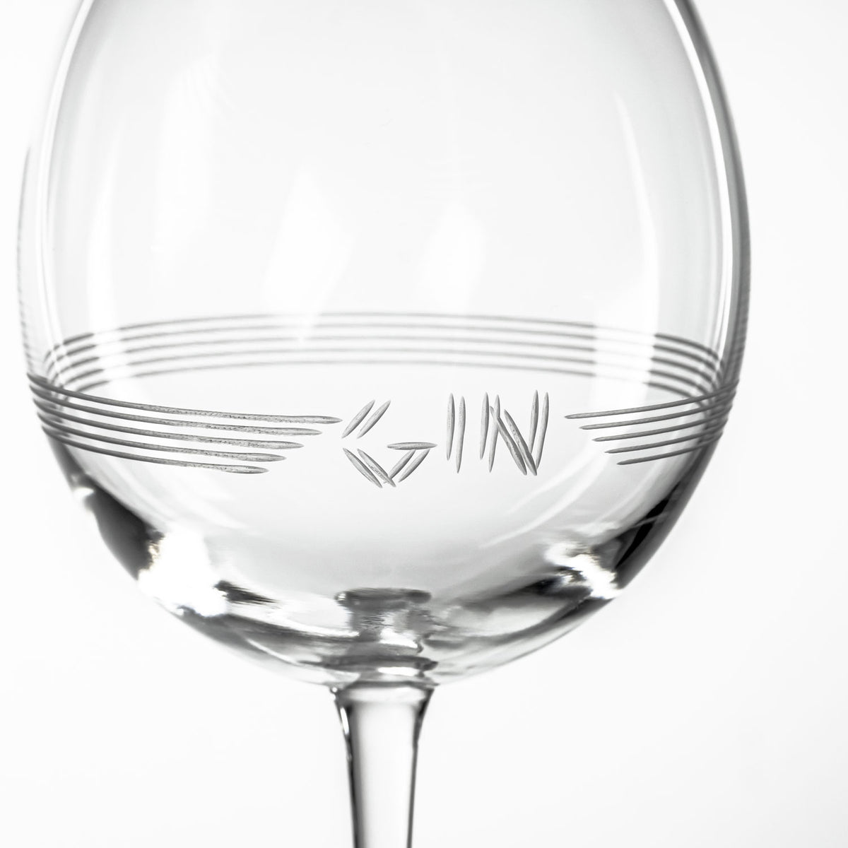 Rolf Glass 18oz Aperol Gin Spritzer Balloon Cocktail Glass detailed engraving