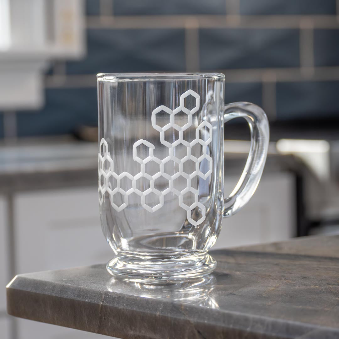 Honeycomb 16oz Bolero Glass Mug by Rolf Glass