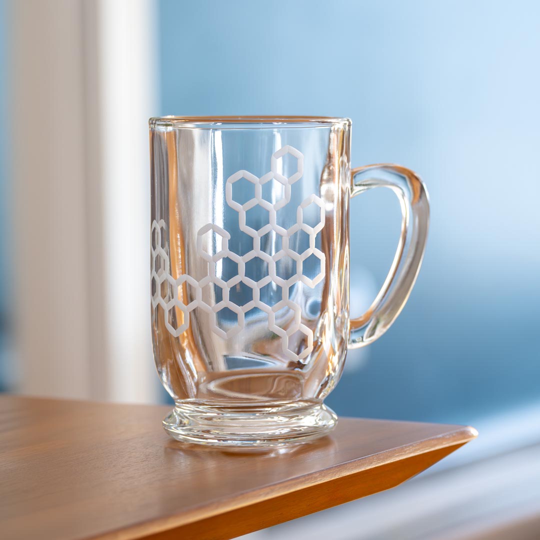 Honeycomb 16oz Bolero Glass Mug by Rolf Glass