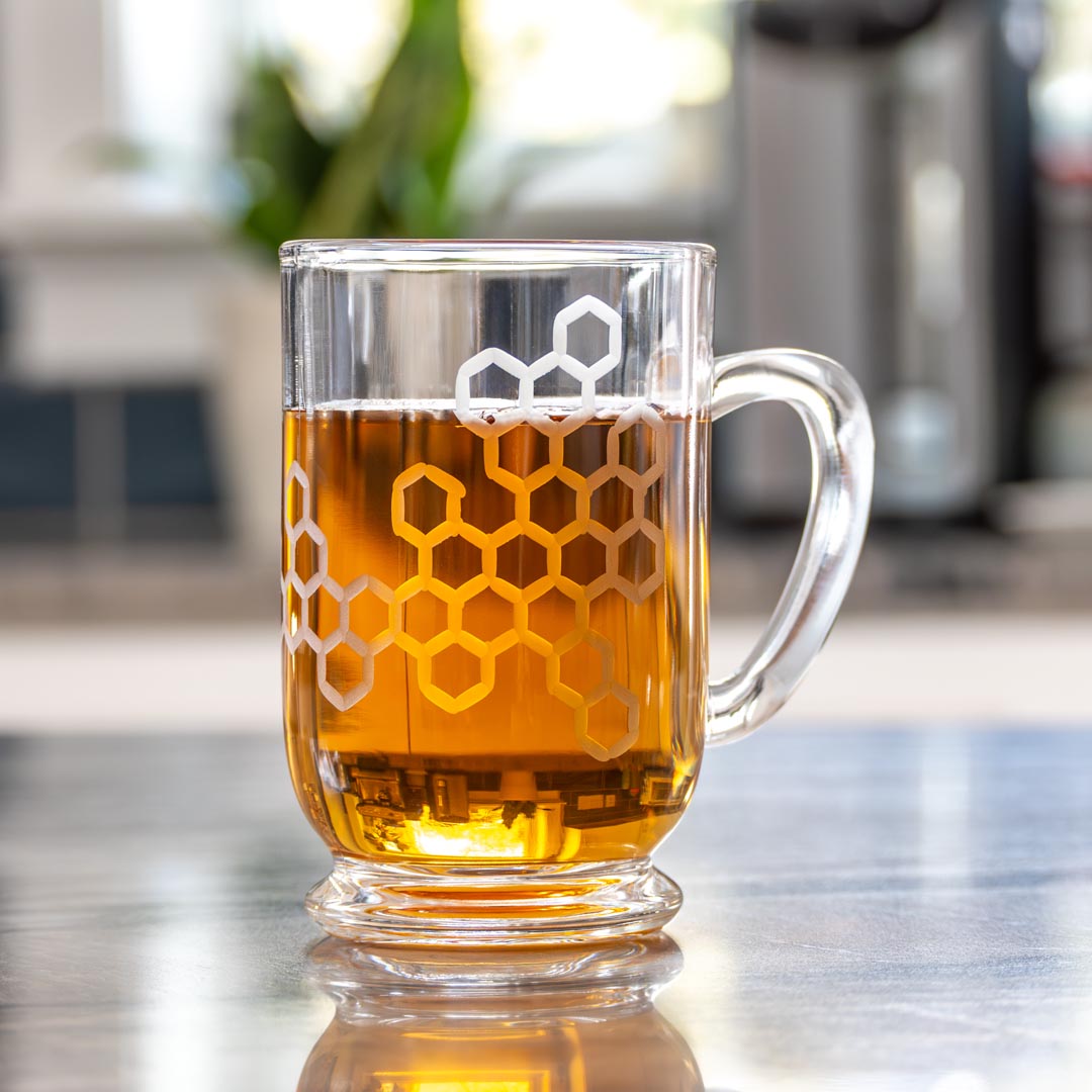 Honeycomb 16oz Bolero Glass Mug by Rolf Glass