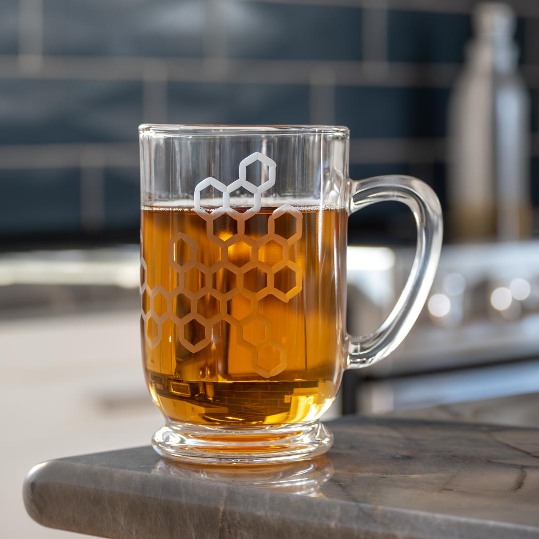 Honeycomb 16oz Bolero Glass Mug by Rolf Glass