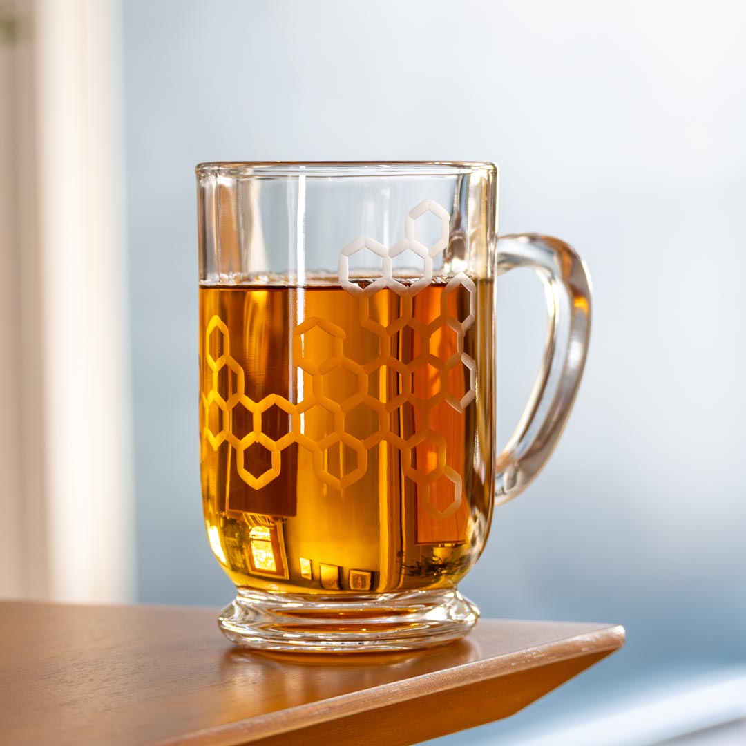 Honeycomb 16oz Bolero Glass Mug by Rolf Glass