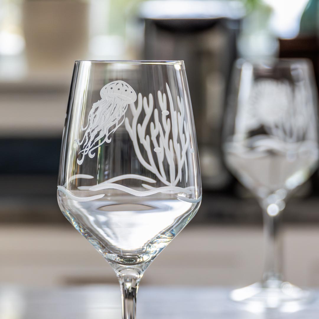 Jellyfish 19.5oz All Purpose Wine Glass by Rolf Glass