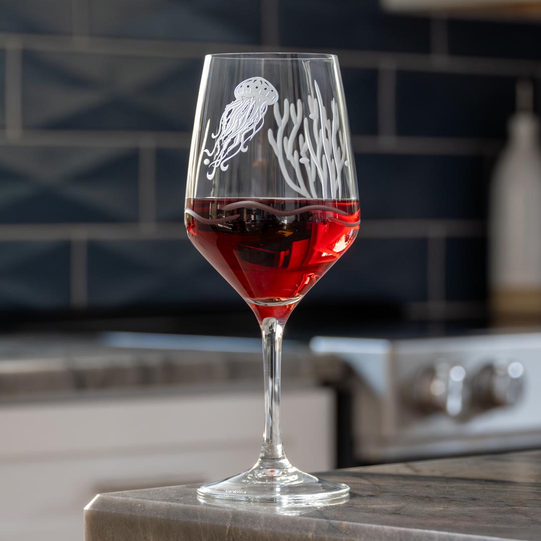 Jellyfish 19.5oz All Purpose Wine Glass by Rolf Glass