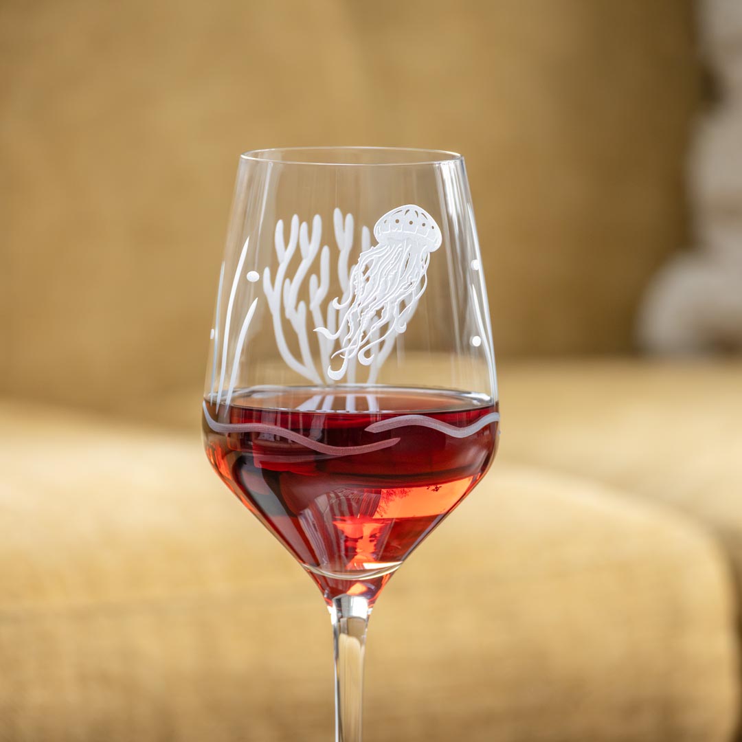 Jellyfish 19.5oz All Purpose Wine Glass by Rolf Glass