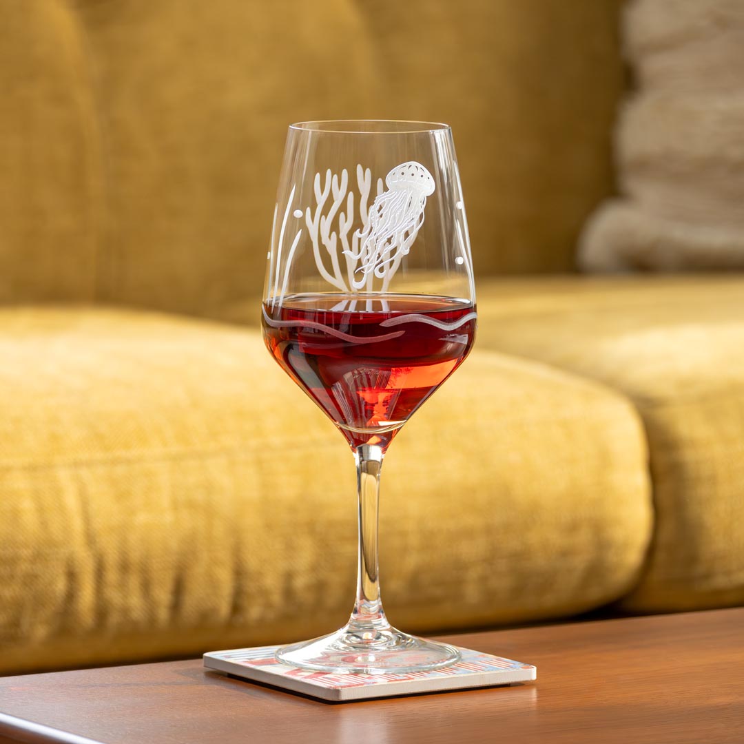 Jellyfish 19.5oz All Purpose Wine Glass by Rolf Glass