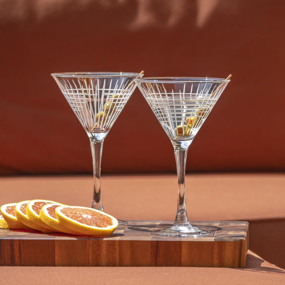 Rolf Glass Matchstick 10oz Martini Cocktail Glass