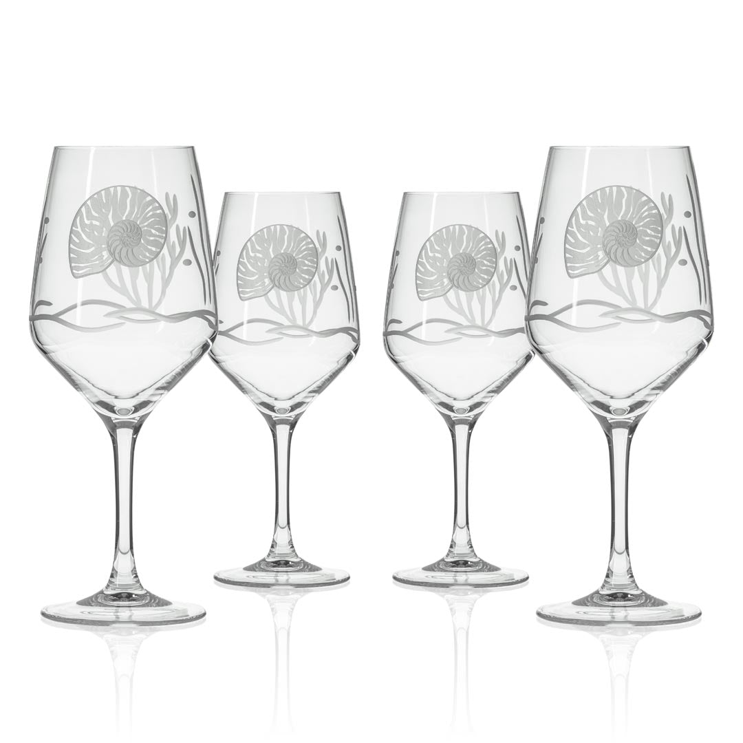 Nautilus 19.5oz All Purpose Wine Glass Set of 4 by Rolf Glass
