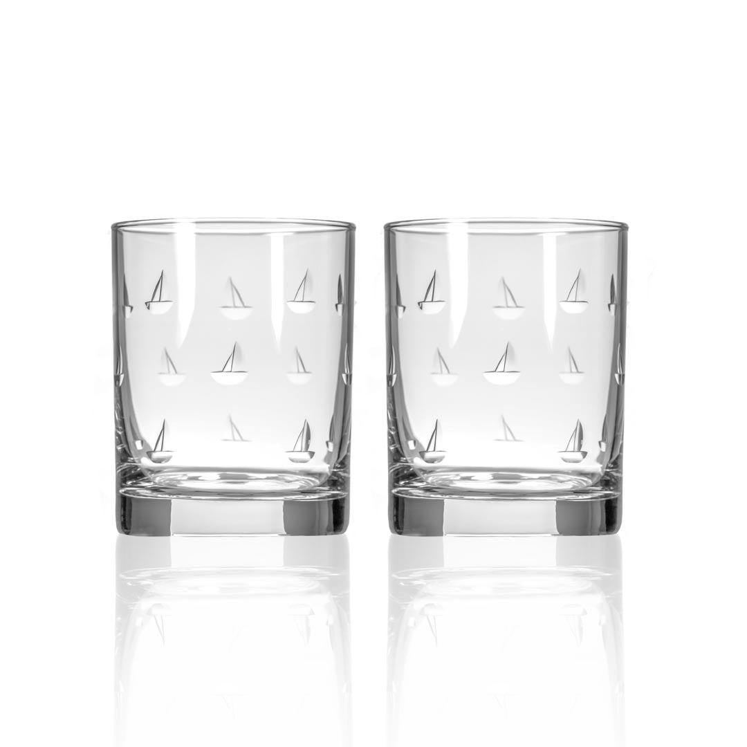 Rolf Glass Sailing 13oz Double Old Fashioned Whiskey Glass set of 2