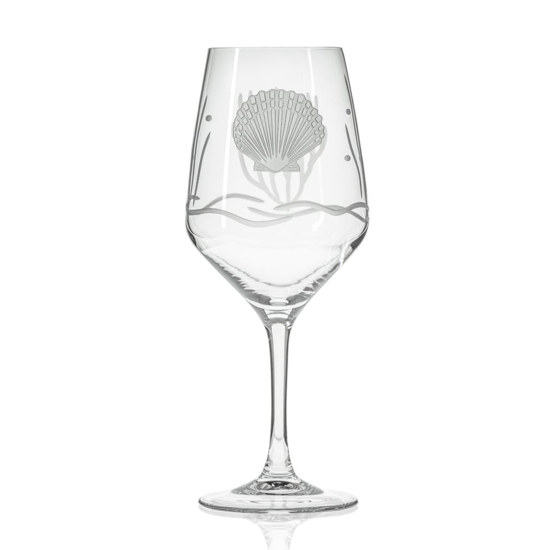 Scallop Shell 19.5oz All Purpose Wine Glass by Rolf Glass