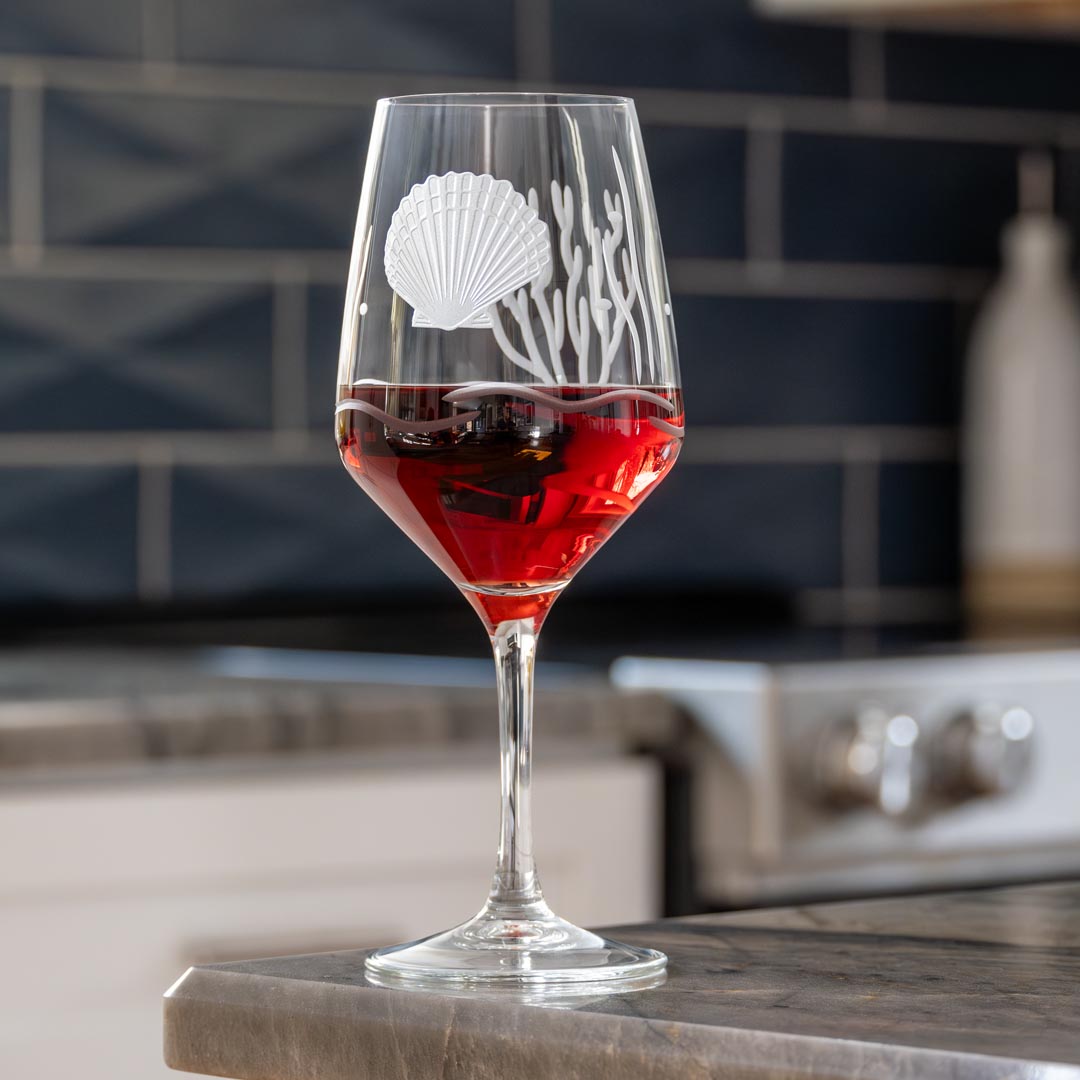 Scallop Shell 19.5oz All Purpose Wine Glass by Rolf Glass