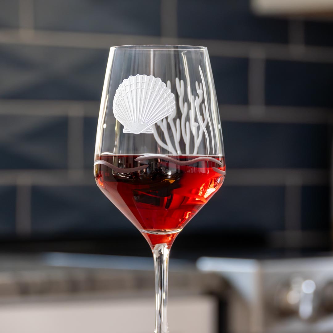 Scallop Shell 19.5oz All Purpose Wine Glass by Rolf Glass