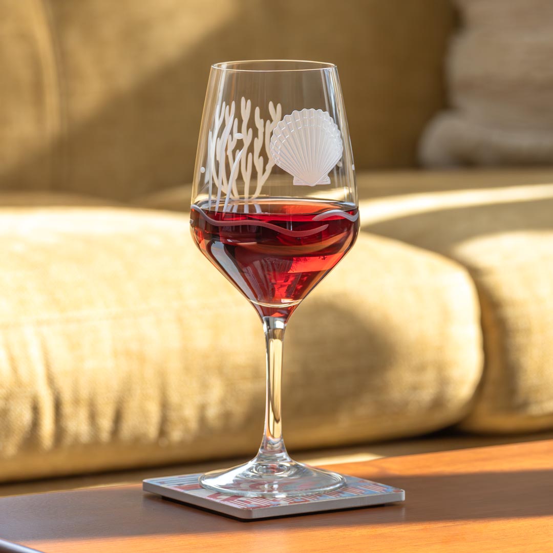 Scallop Shell 19.5oz All Purpose Wine Glass by Rolf Glass