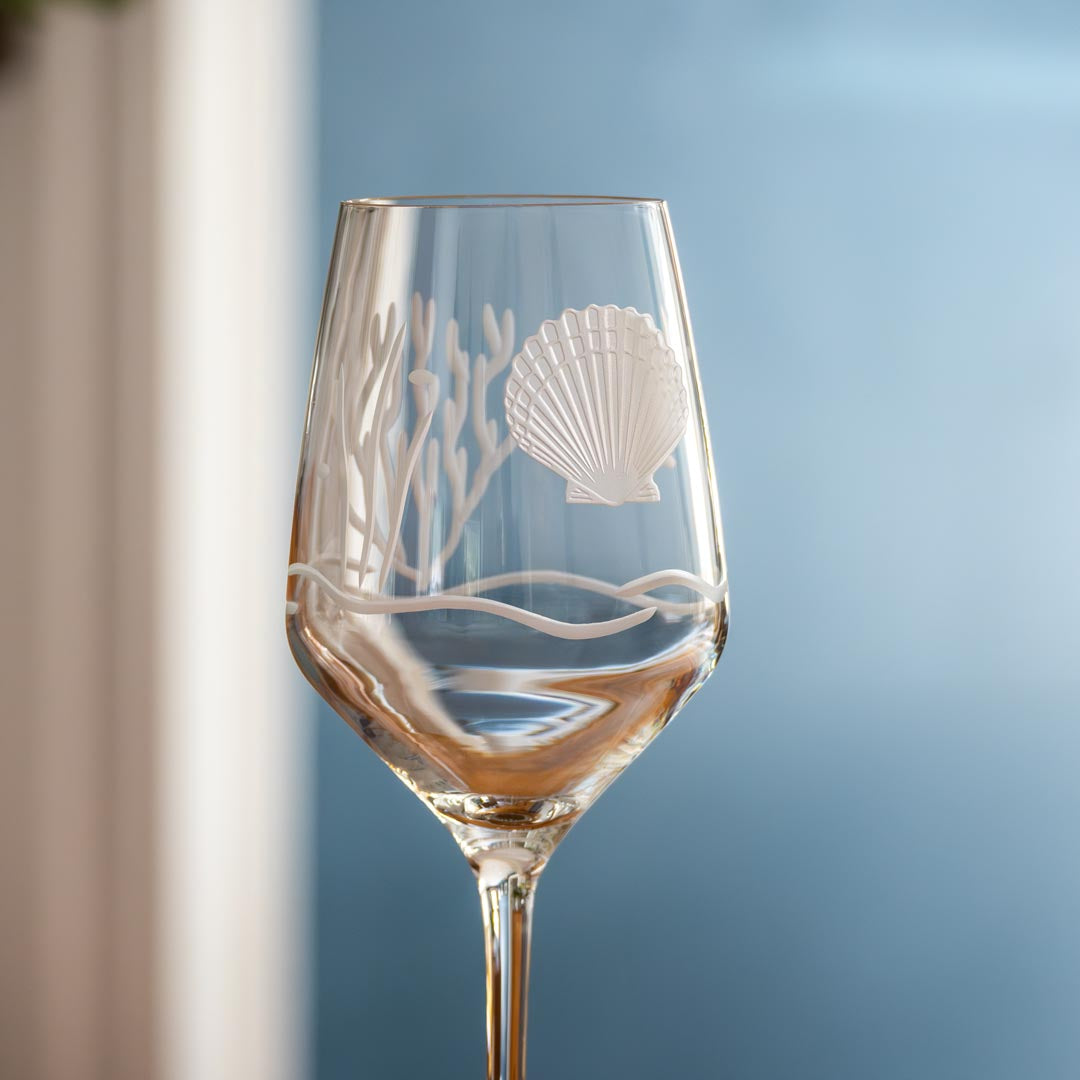 Scallop Shell 19.5oz All Purpose Wine Glass by Rolf Glass