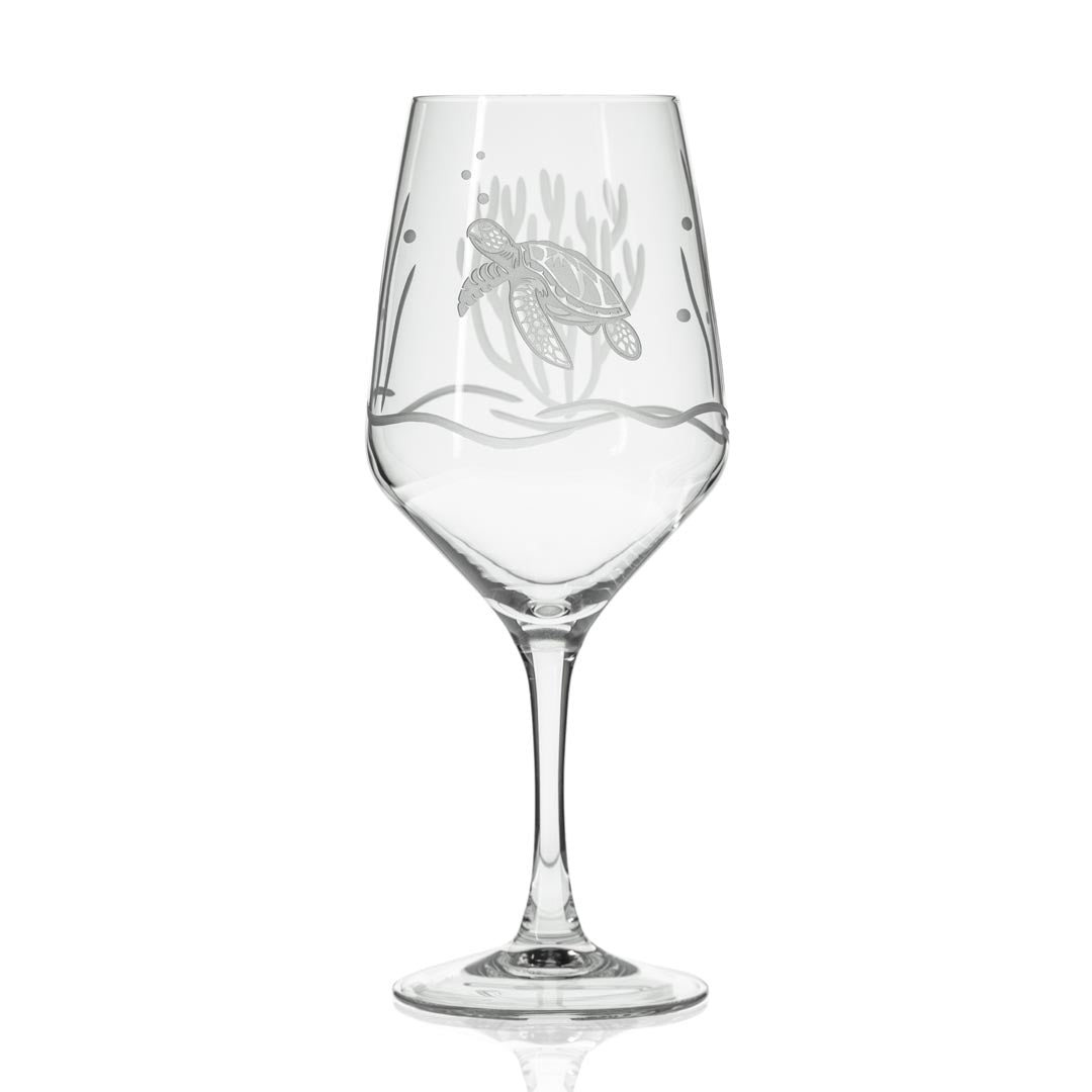 Sea Turtle 19.5oz All Purpose Wine Glass by Rolf Glass