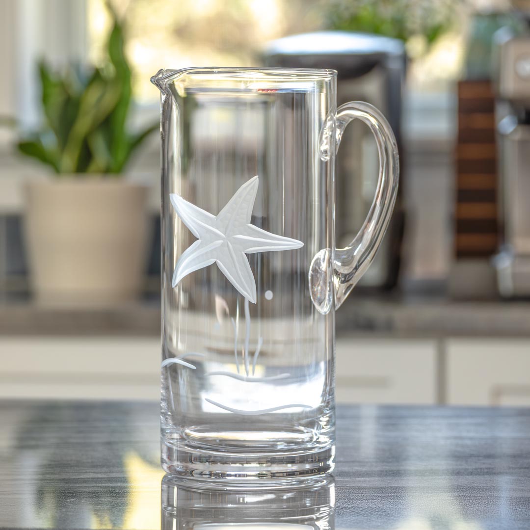 Starfish 44oz martini glass pitcher by Rolf Glass