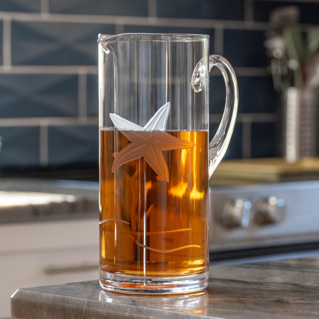 Starfish 44oz martini glass pitcher by Rolf Glass