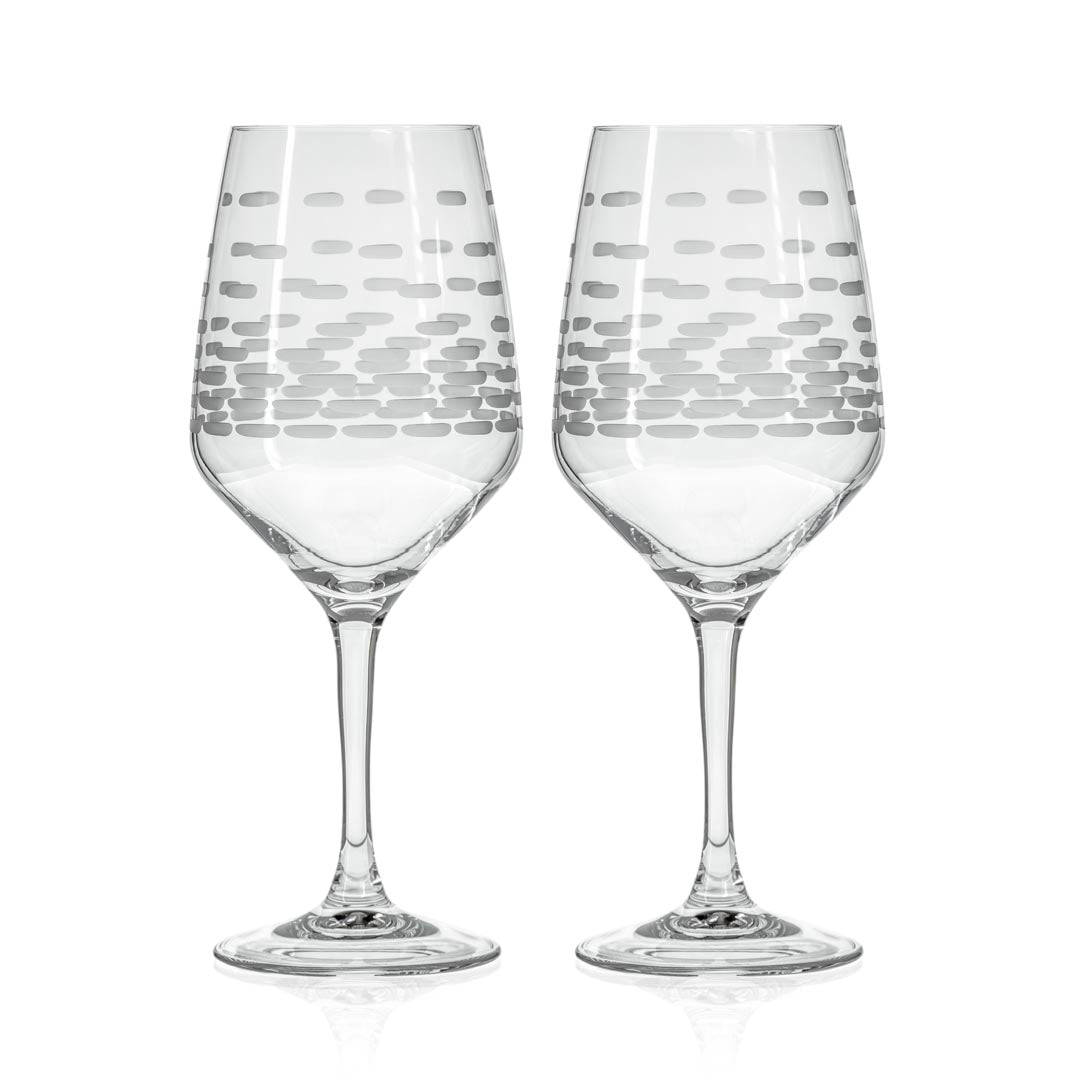 Rolf Glass Strata 19.5oz All Purpose Wine Glass set of 2