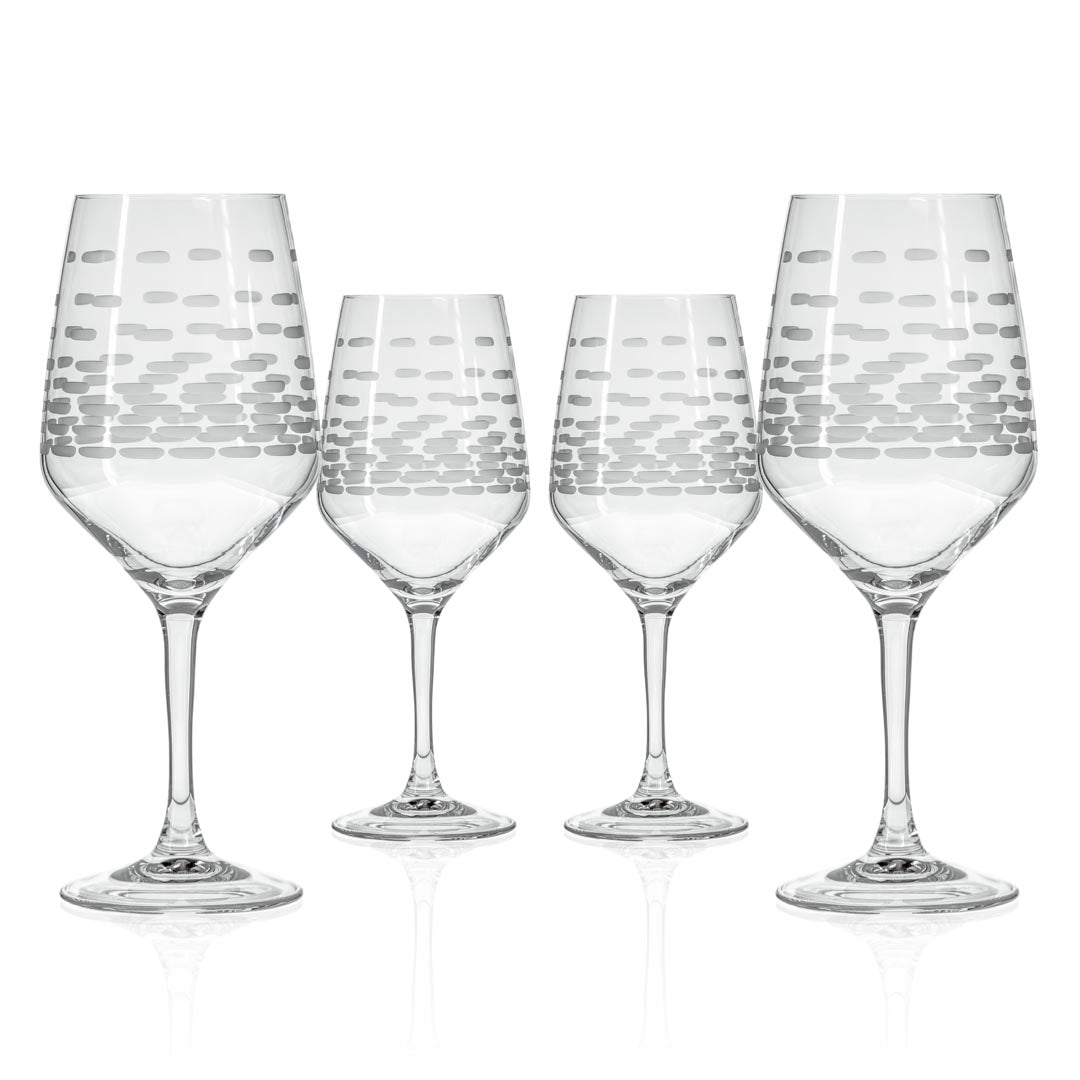 Rolf Glass Strata 19.5oz All Purpose Wine Glass set of 4