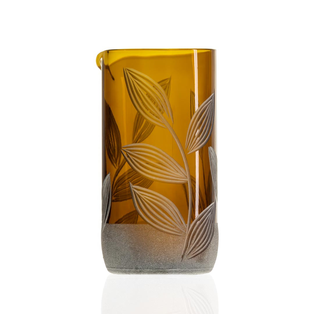 Rolf Glass Twice Around Citrus Garden Mocha 13oz Pitcher