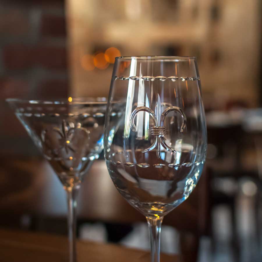 Rolf Glass Fleur De Lis Glassware Collection