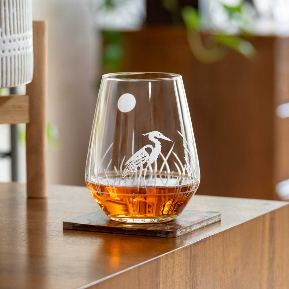 Rolf Glass Heron 18oz Stemless Wine Glass