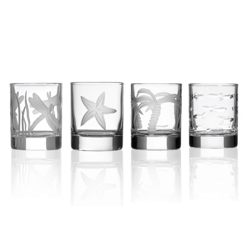 Rolf Glass Mixed Votive Set of 4