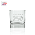 America 250 1776 10oz On The Rocks Whiskey Cocktail Glass by Rolf Glass with OLP