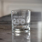 America 250 1776 10oz On The Rocks Whiskey Cocktail Glass by Rolf Glass