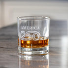 America 250 1776 10oz On The Rocks Whiskey Cocktail Glass by Rolf Glass