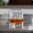 America 250 Betsy Ross Flag 10oz On The Rocks Cocktail Glass by Rolf Glass