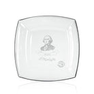 America 250 Founding Fathers 8in Glass Plate George Washington by Rolf Glass