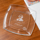 America 250 Founding Fathers 8in Glass Plate George Washington by Rolf Glass