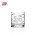 America 250th Anniversary 10oz Longitude On The Rocks Whiskey Cocktail Glass by Rolf Glass with OLP