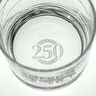America 250th Anniversary 10oz Longitude On The Rocks Whiskey Cocktail Glass Detailed Engraving by Rolf Glass