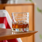America 250 Longitude 10oz On The Rocks Whiskey Cocktail Glass by Rolf Glass