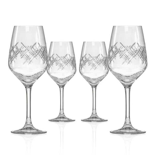 Rolf Glass Argyle 10.75oz White Wine Glass set of 4