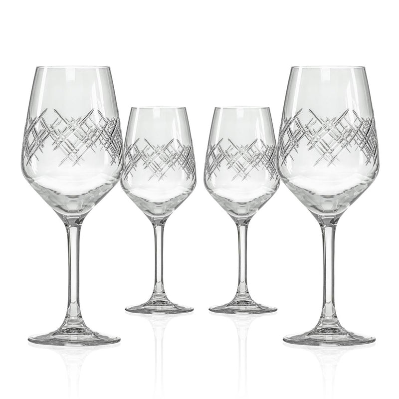 Rolf Glass Argyle 10.75oz White Wine Glass set of 4