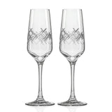 Rolf Glass Argyle 5.57oz Champagne Flute set of 2