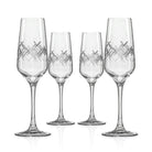 Rolf Glass Argyle 5.57oz Champagne Flute set of 4
