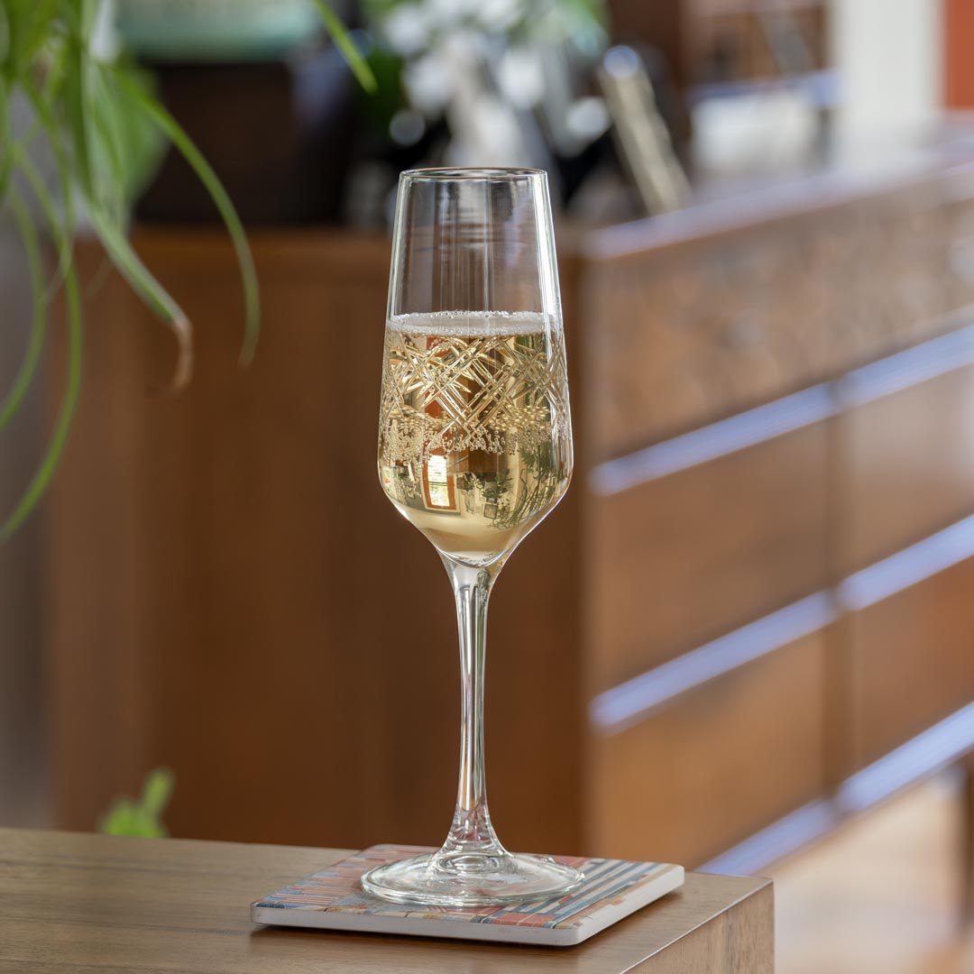 Argyle 5.75oz Champagne Flute | Set of 4 - Thumbnail 4