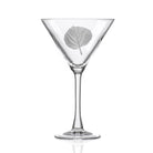 Rolf Glass Aspen Leaf 10oz Martini Cocktail Glass