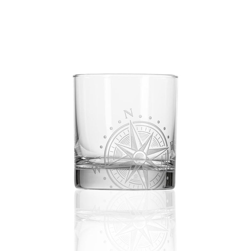 Rolf Glass Compass Star 10oz On The Rocks Whiskey Glass