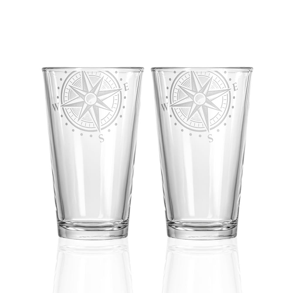 Rolf Glass Compass Star Beer Pint - Thumbnail 3