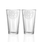 Rolf Glass Compass Star 16oz Pint Beer Glass