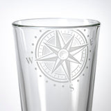 Rolf Glass Compass Star 16oz Pint Beer Glass