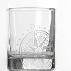 Rolf Glass Compass Star 2.5" Candle Votive