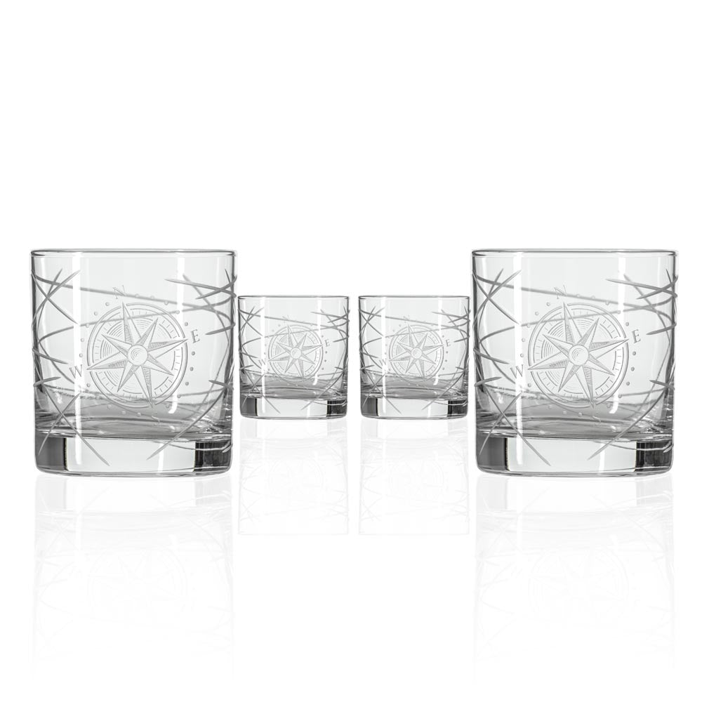 Rolf Glass Compass Star Longitude 11oz On the Rocks Whiskey Glass